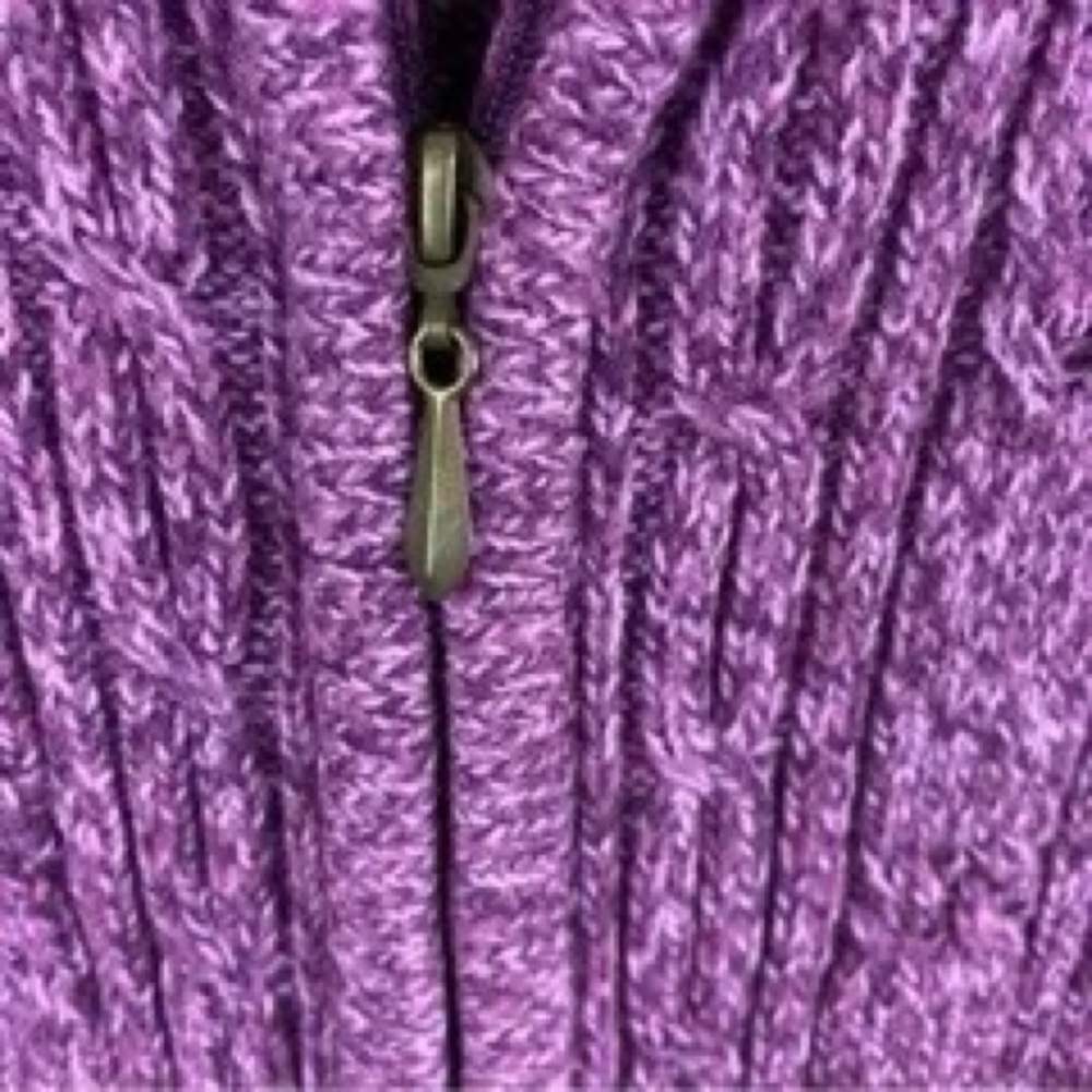 Penmans Vintage Pink Zip Up Knit Sweater Size Medium - Picture 7 of 12